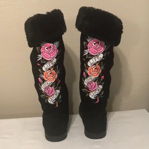 Ed Hardy Himalaya Too Tall Boots